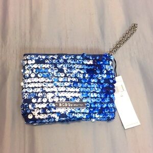 NWT BCBGENERATION Blues Sequin Wristlet